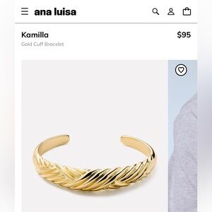 Ana Luisa Kamilla Gold Cuff Bracelet